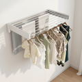 Wandgemonteerde vouwbare wasrek minimalistisch interieur – Tidynest